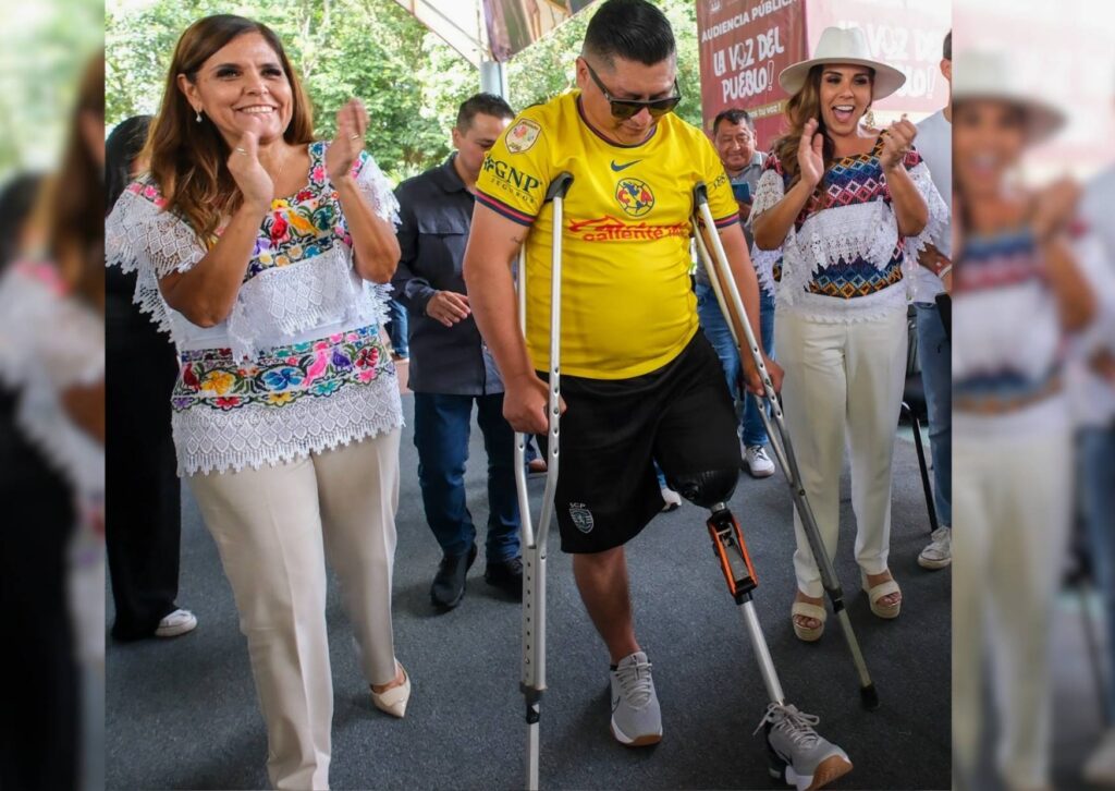 Entrega de apoyos funcionales a habitantes de Quintana Roo.