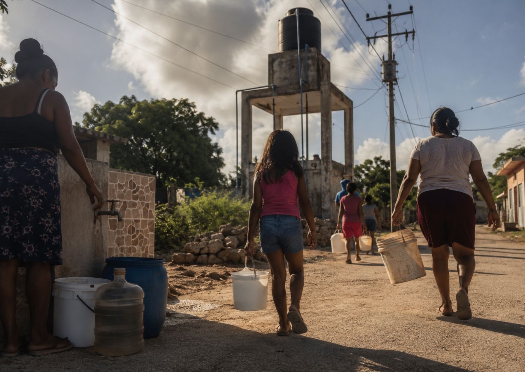 La falta de electricidad detuvo durante cinco días el bombeo de agua en X-Noh Cruz.