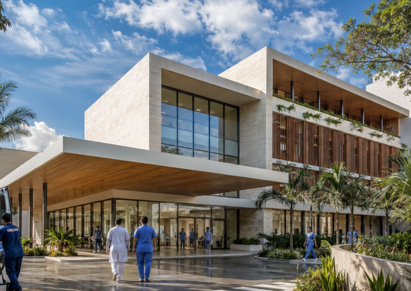 Construcción del nuevo Hospital Joya Tulum.