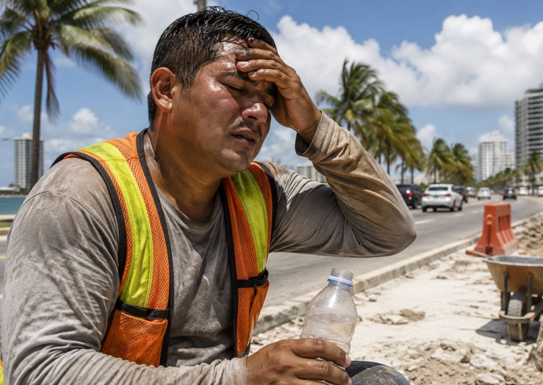 Mareo, sudoración excesiva y fatiga pueden aparecer antes de un golpe de calor.