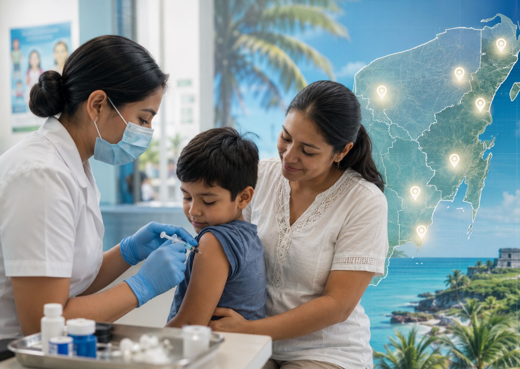 La disponibilidad de la vacuna debe confirmarse directamente con cada unidad médica.