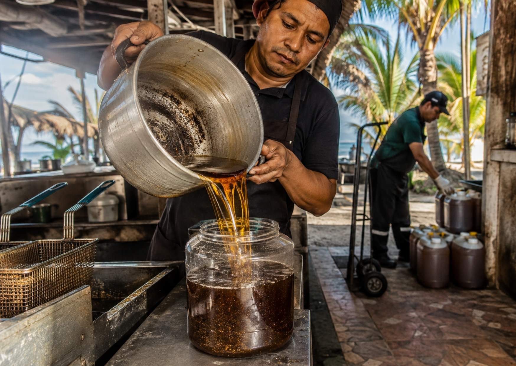 El aceite usado puede recuperarse como materia prima para nuevos procesos.