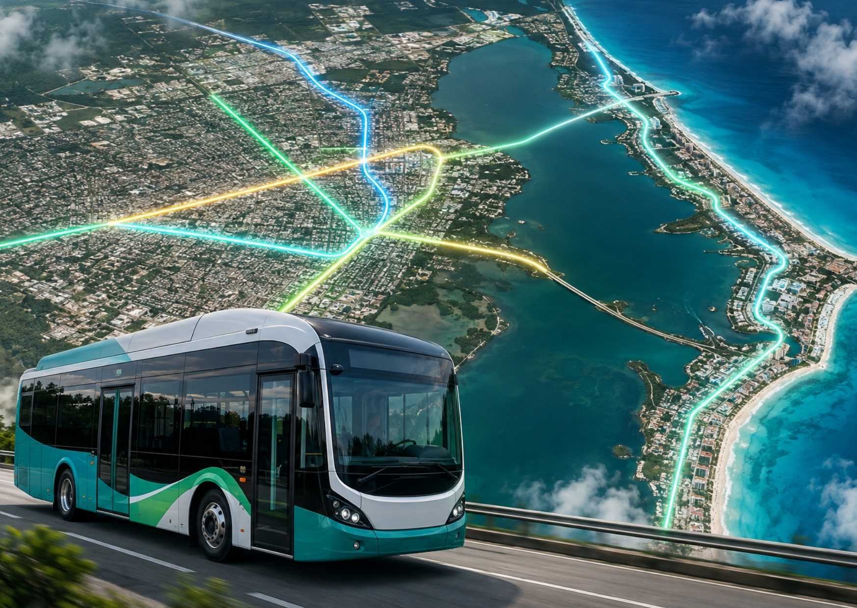 Autocar prepara operadores para 100 nuevas unidades eléctricas en Cancún.