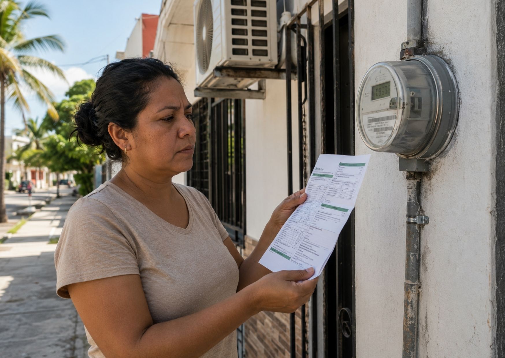 El consumo debe compararse en kilowatts-hora y por número de días.