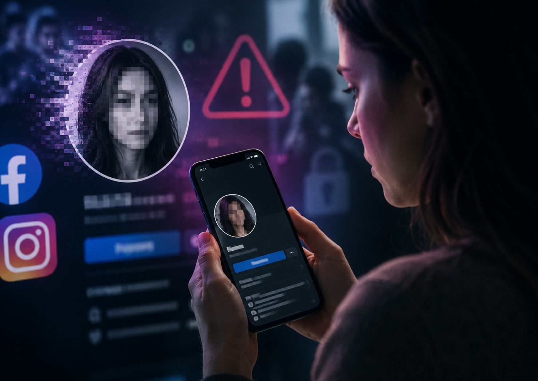Una fotografía tomada de redes sociales puede utilizarse para construir una identidad falsa.