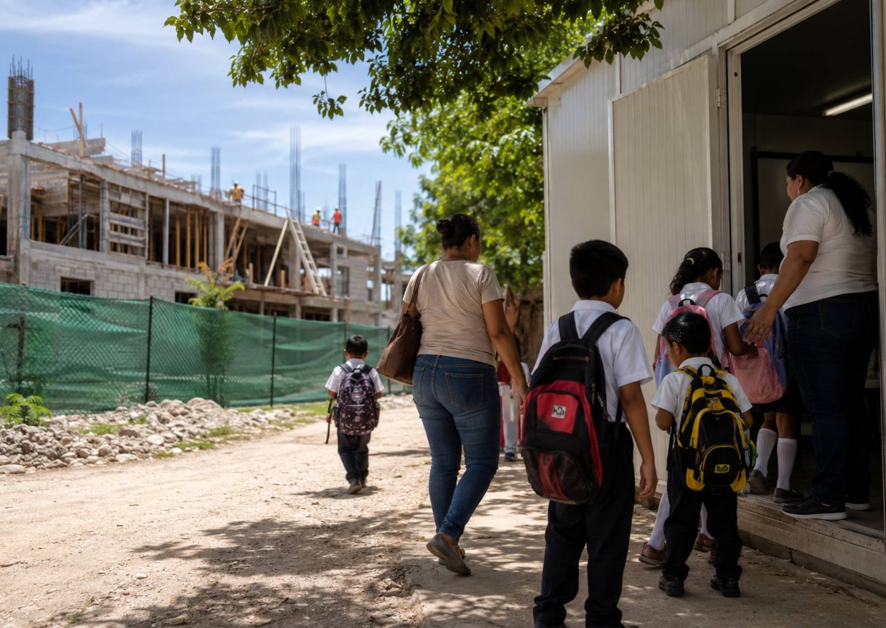 Los estudiantes serán trasladados a sus aulas definitivas conforme terminen las obras.