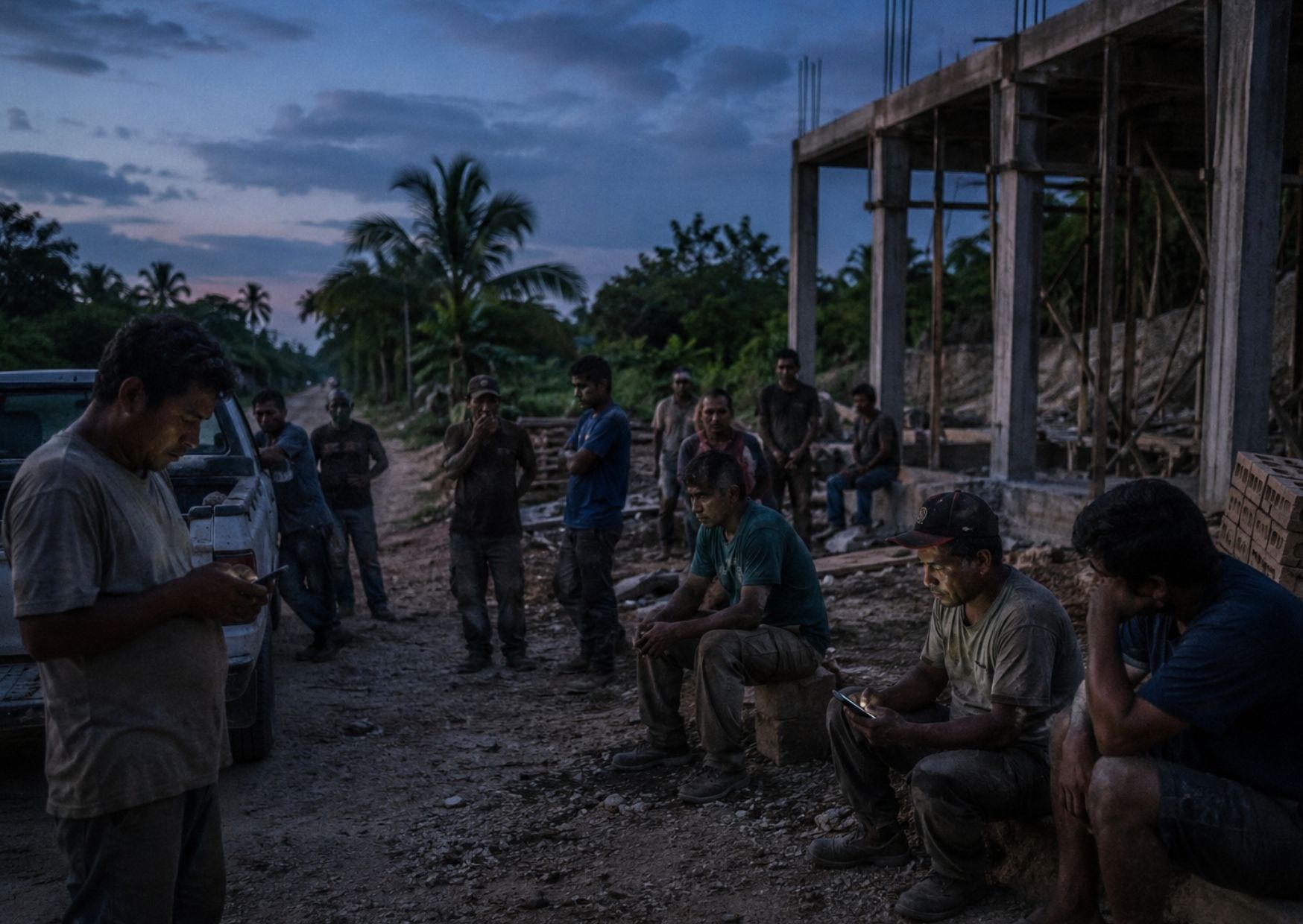 Los trabajadores perdieron comunicación mientras realizaban labores de construcción en Bacalar.