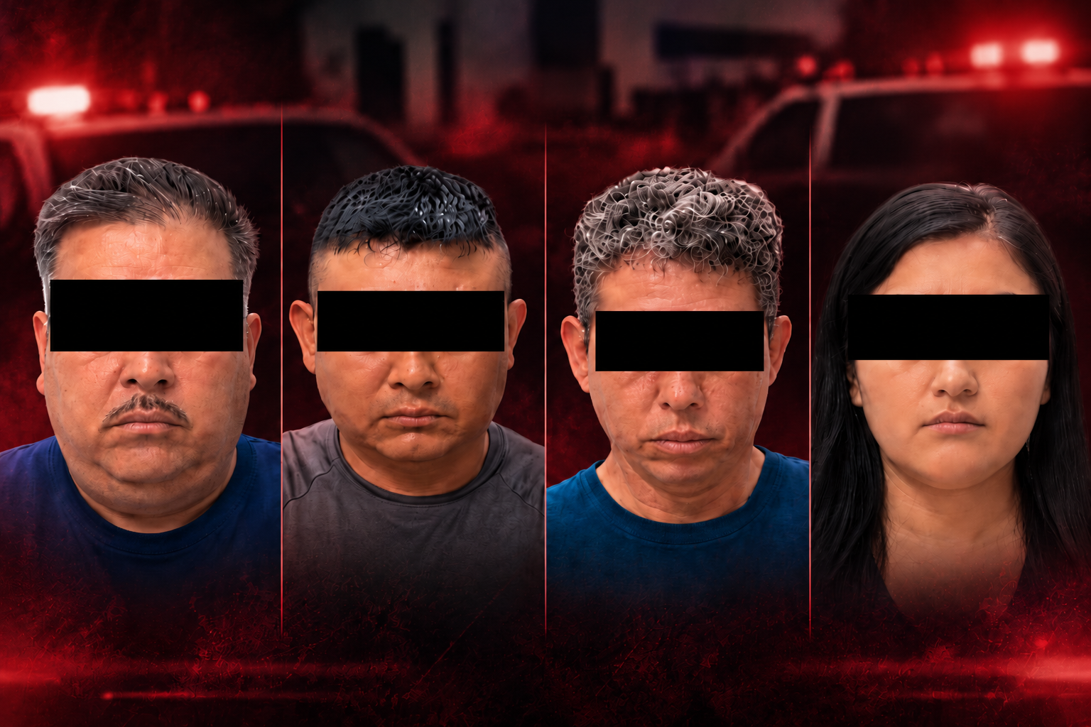 La Fiscalía confirmó cuatro policías detenidos: tres municipales y uno estatal.