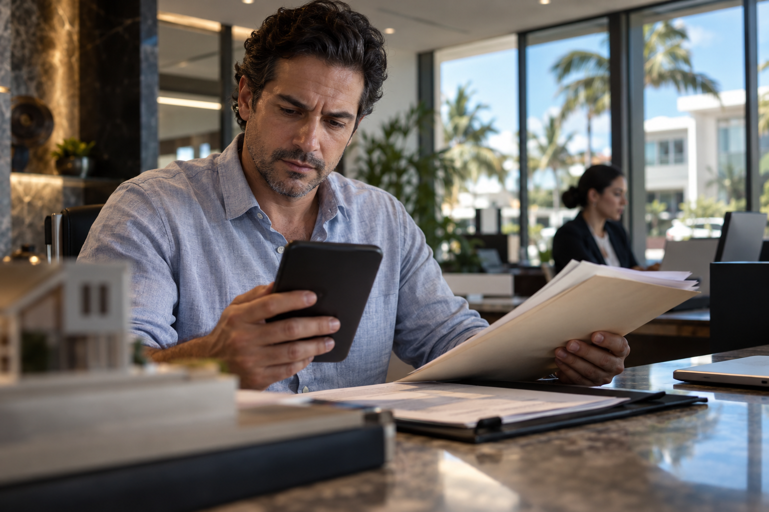 Portal digital del SIQROO en Quintana Roo, con un documento electrónico oficial que incluye código QR y firma digital para trámites inmobiliarios.