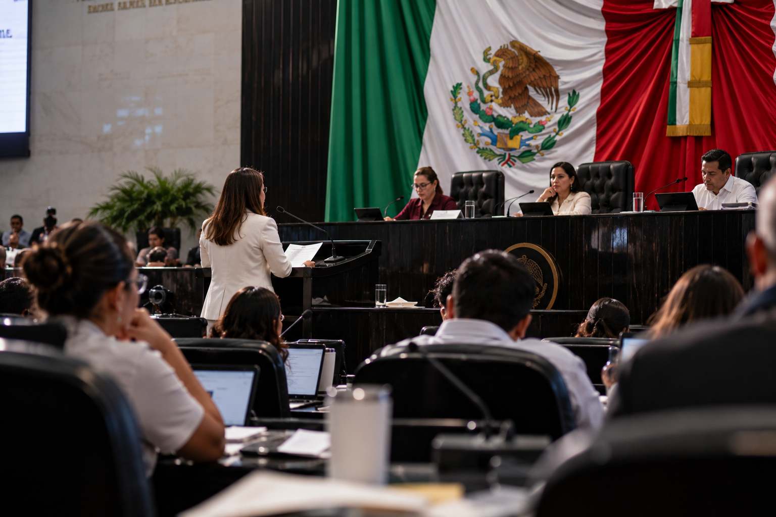 Comparecencia de Derechos Humanos en el Congreso de Quintana Roo durante la revisión del seguimiento a recomendaciones de la CDHEQROO.