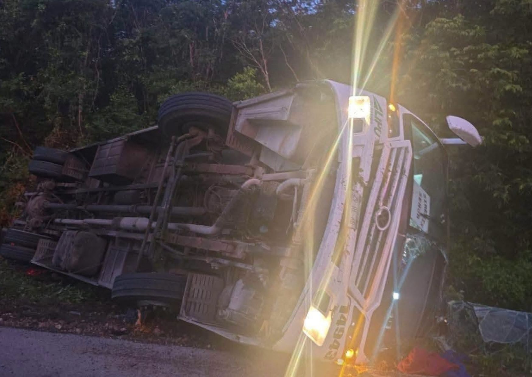 El autobús fue identificado en reportes locales como una unidad de Transportes LIPU.