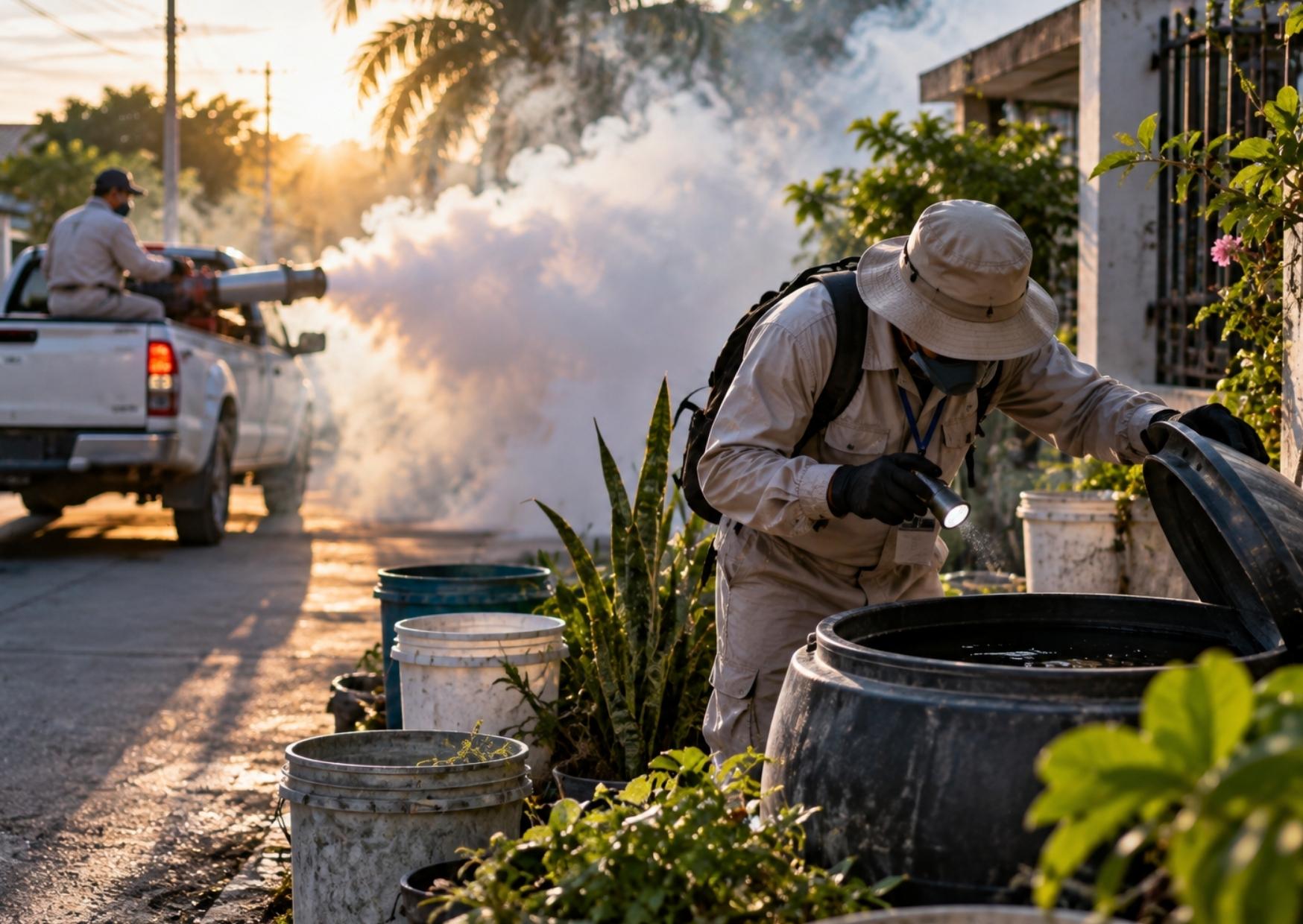 Brigada realiza acciones contra el dengue en Quintana Roo