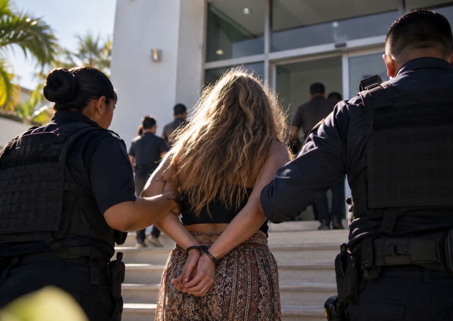 Dominique fue detenida después del incidente registrado dentro del Palacio Municipal.